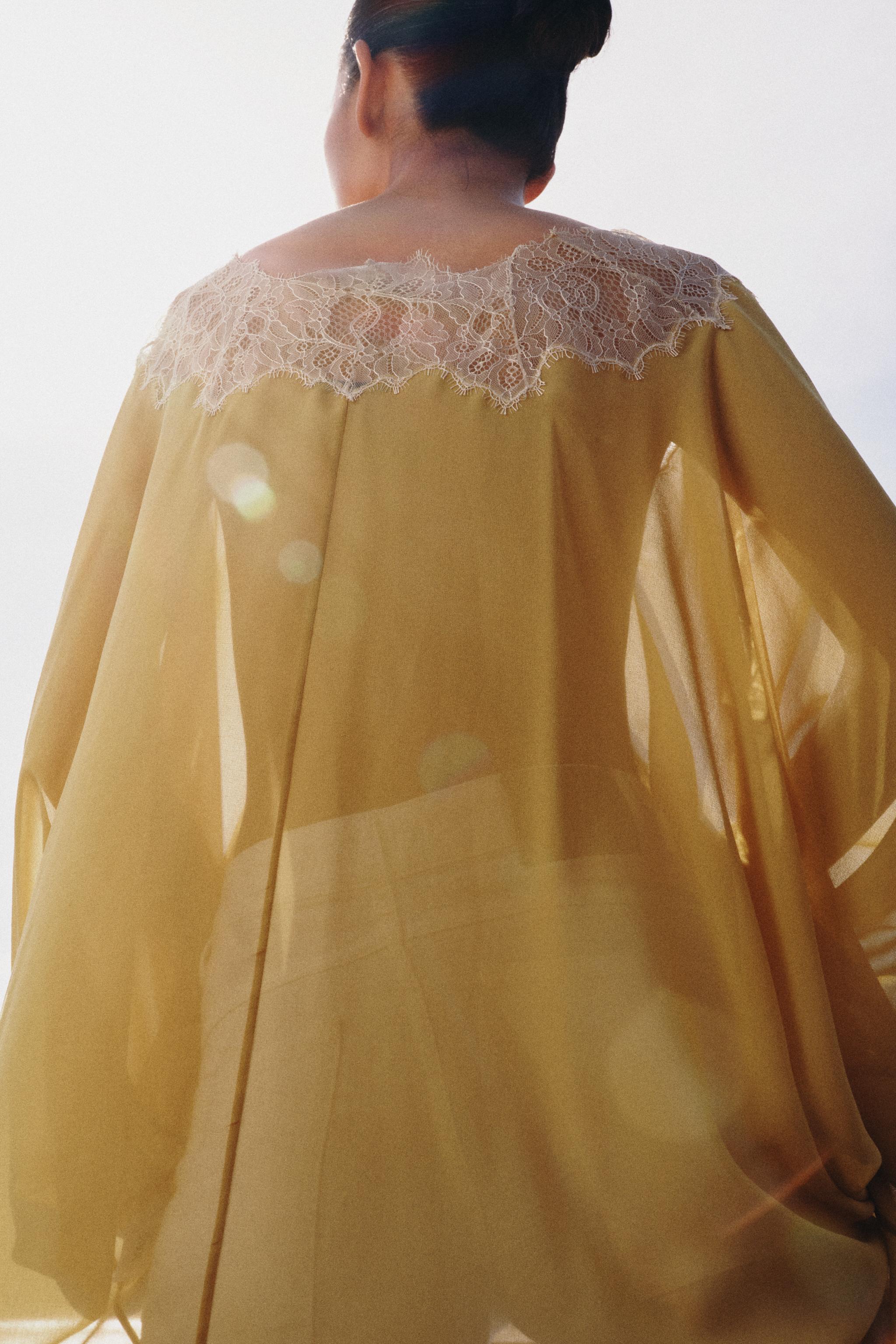 ZW COLLECTION COMBINATION LACE BLOUSE